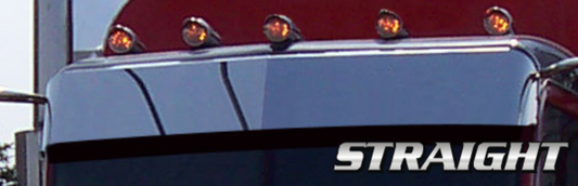 2198 KW VISOR SS 11" STRAIGHT CURVED WINSHIELD AERO CAB