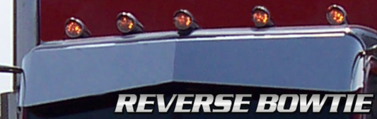 12556 PB VISOR 13X9 REVERSE BOWTIE STAINLESS STEEL