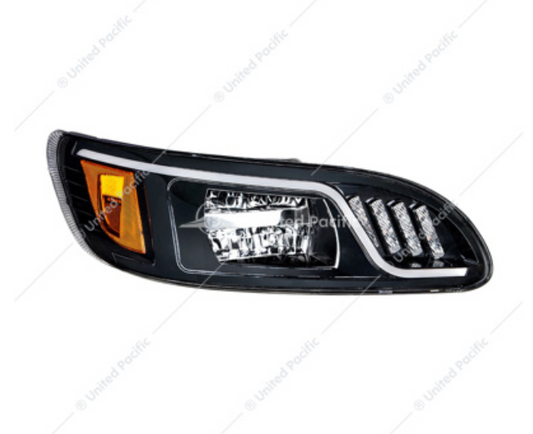 31074 BLACK PB 386 08+ HEADLIGHT LED HIGH POWER PASSENGER SIDE