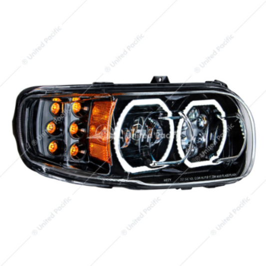 35787 PB 389 HEADLIGHT LED  PASSENGER SIDE BLACK OUT