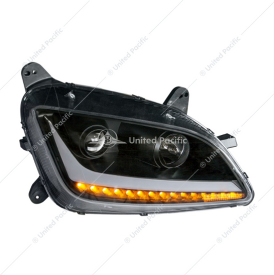 35815 PB 579 PROJECTION HEADLIGHT PASSENGR SIDE BLACK