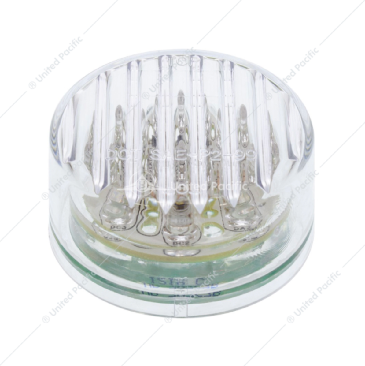 38362 9 LED 2" LIGHT FLAT AMBER/CLEAR