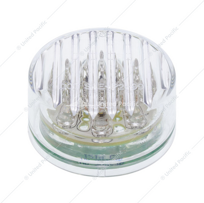 38363 2" LIGHT FLAT LED RED/CLEAR LENS