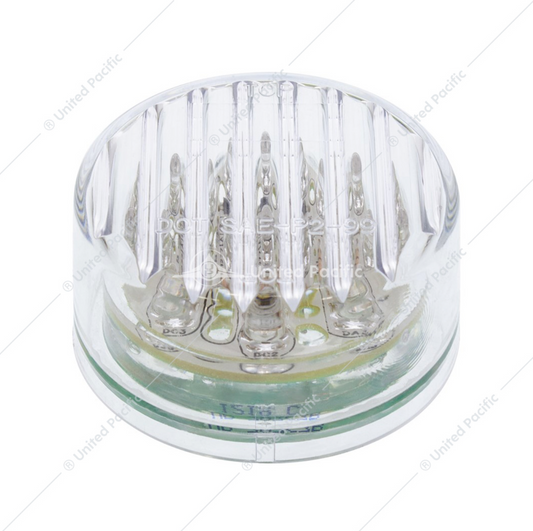 38363 2" LIGHT FLAT LED RED/CLEAR LENS