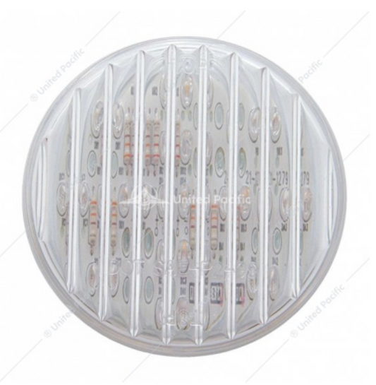 38364 13 LED 2 1/2" FLAT CLRENCE LIGHT AMBER/CLEAR LENS