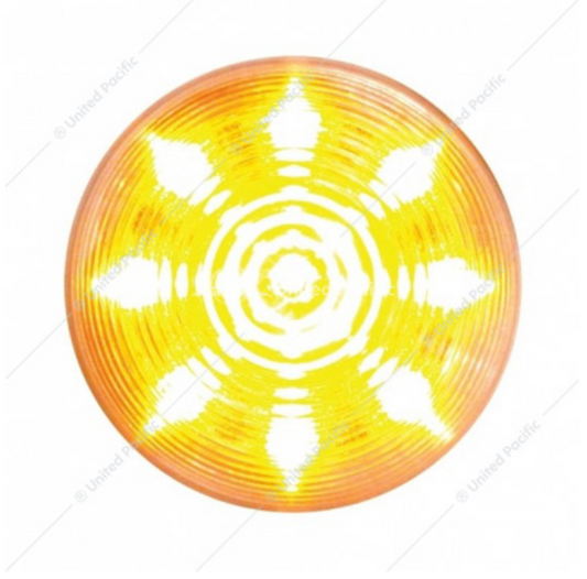 38366 2" LIGHT BEEHIVE STYLE AMBER/CLEAR LENS