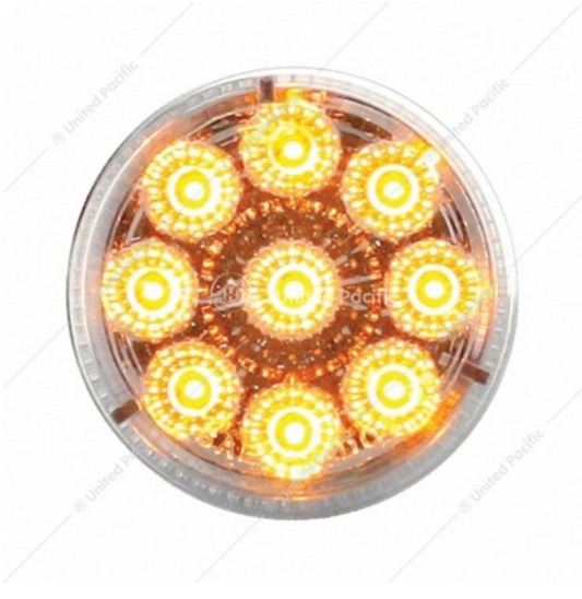 38851 9 LED 2" LIGHT AMBER/CLEAR