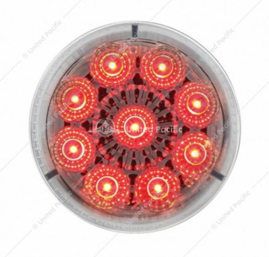 38852  2" LED LIGHT RED CLEAR