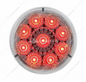 38852  2" LED LIGHT RED CLEAR