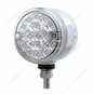39562 15LED 3" DOUBLE FACE AMBER/RED CLEAR LENS