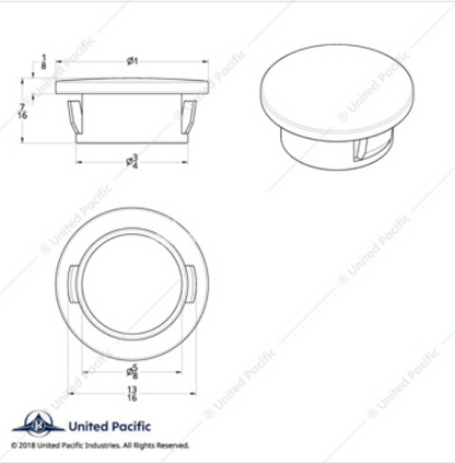 40909 KW LOWER CONSOLE HOLE PLUG (4PK)