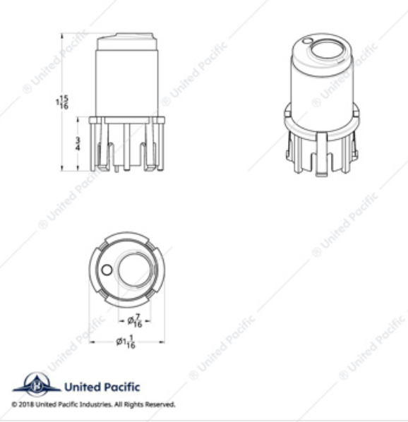 41195 KW CR PL A/C CONTROL KNOB PURPLE DMD 06^