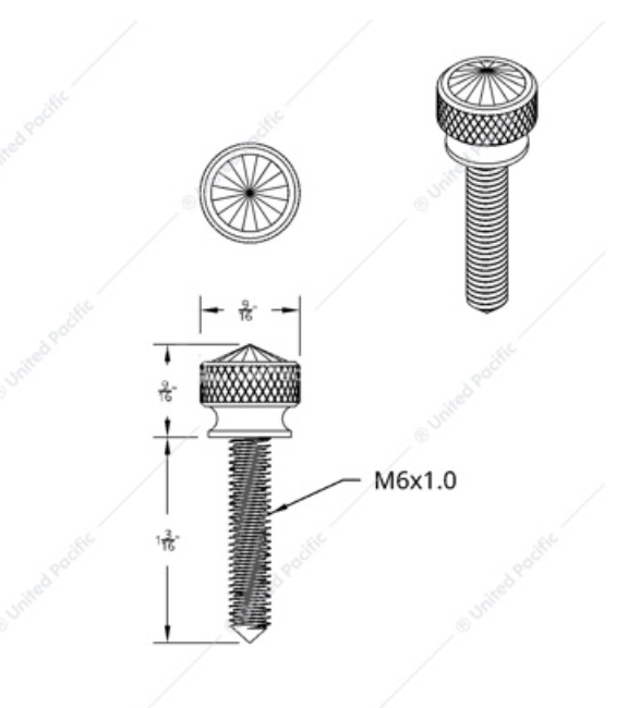 23816 BLUE KW LONG DASH SCREWS
