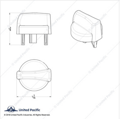 41083 CR PL KW'02 WIPER KNOB