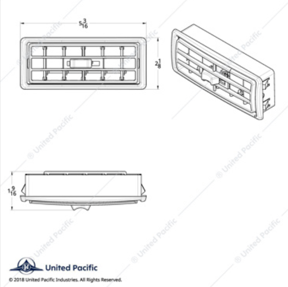 41104 02+ KW A/C VENT CENTER