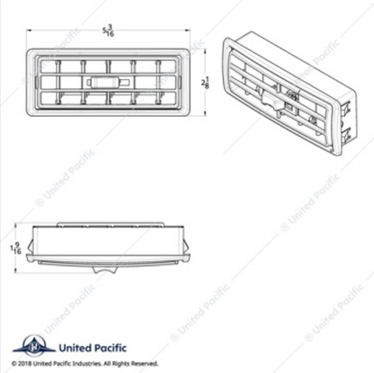 41104 02+ KW A/C VENT CENTER