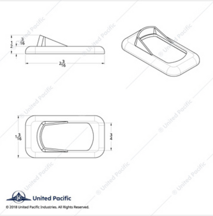 41147B UNIVERSAL ROCKER SWITCH TRIM 1PC ONLY