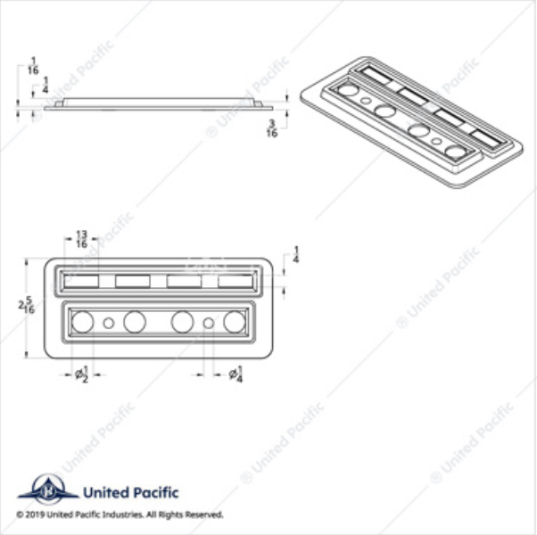 40931 KW 4 SWITCH/INDICATOR COVER