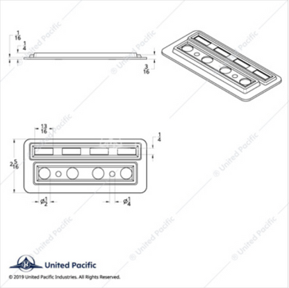 40931 KW 4 SWITCH/INDICATOR COVER