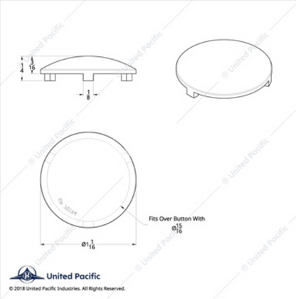 70194 KW VINYL BUTTON COVER 10 PACK