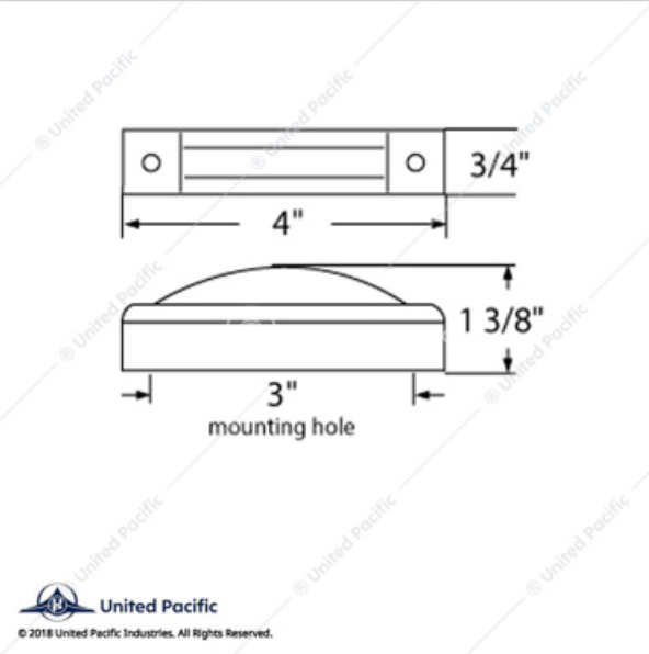 38164 THIN CURVED MARKER LIGHT