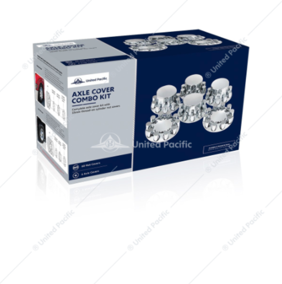 10317-UP AXLE COVER KIT DOME W/33MM CYLINDER LUG NUT COVER