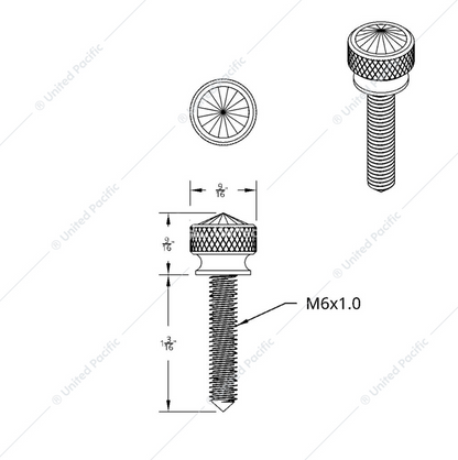 23817 KW LONG DASHSCREWS- GREEN