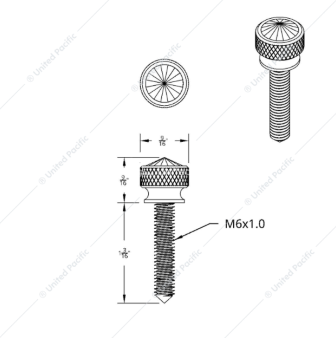 23819 CR KW LONG DASH SCREW RED