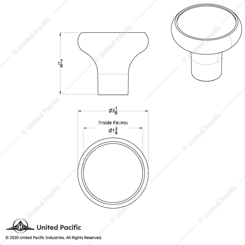 23418 TRACTOR KNOB BLACK DELUX