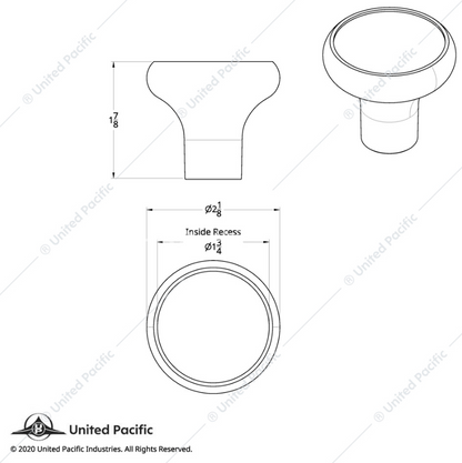 23418 TRACTOR KNOB BLACK DELUX