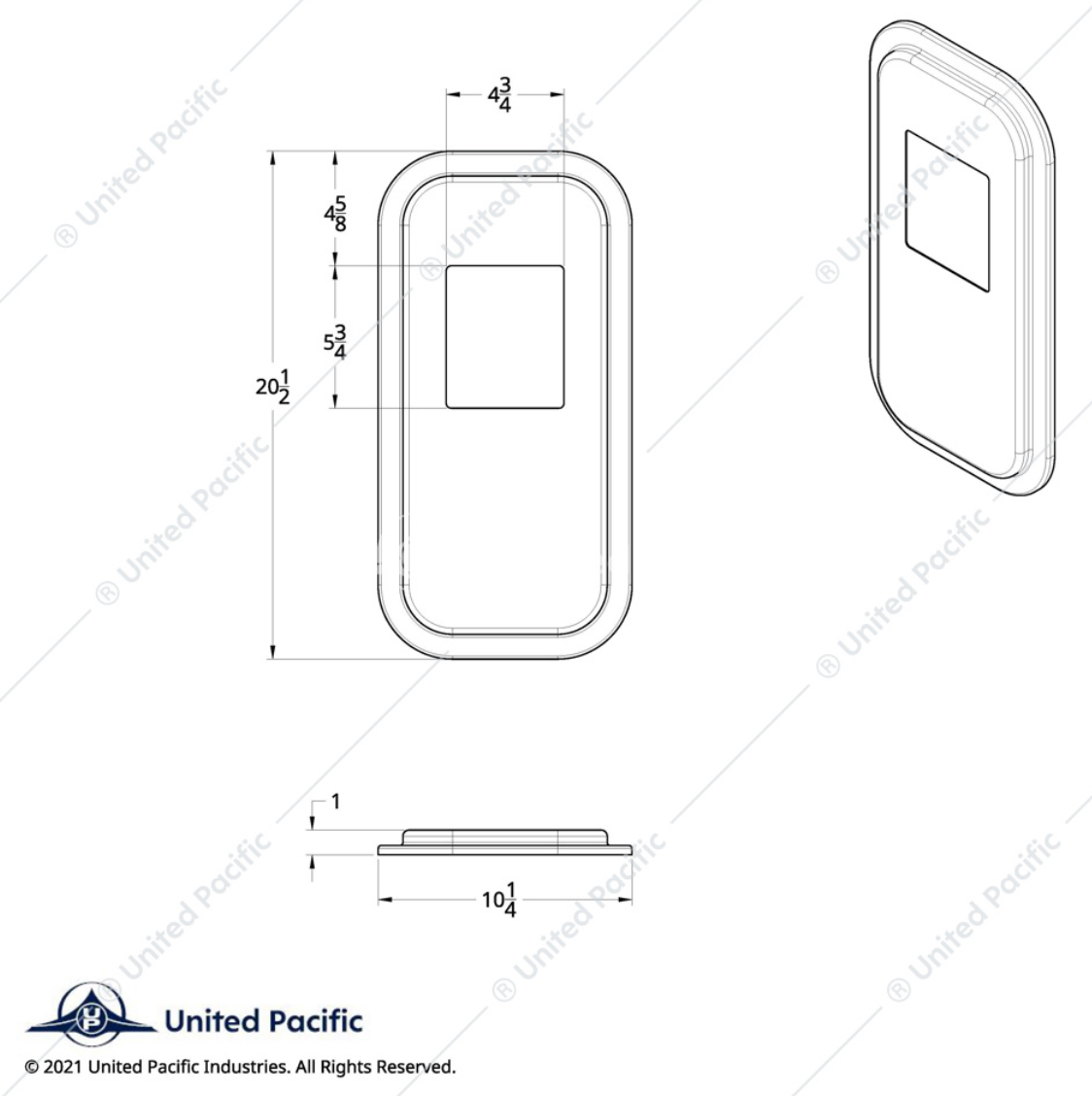 21732 SS PB SHIFER PLATE COVER
