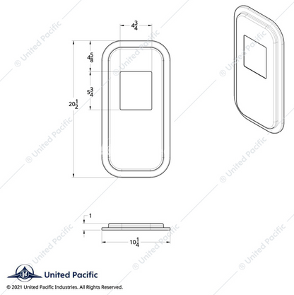 21732 SS PB SHIFER PLATE COVER