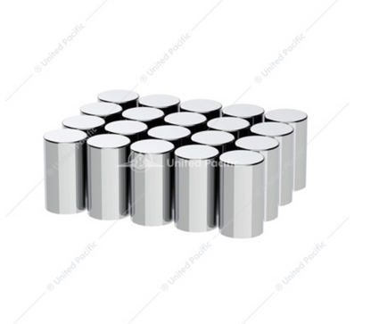 10013 10 PIECE BOX  33MM CYLINDER LUG NUT COVER SCREW ON