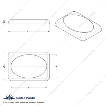 40919 PB RECT SPEAKER COVER