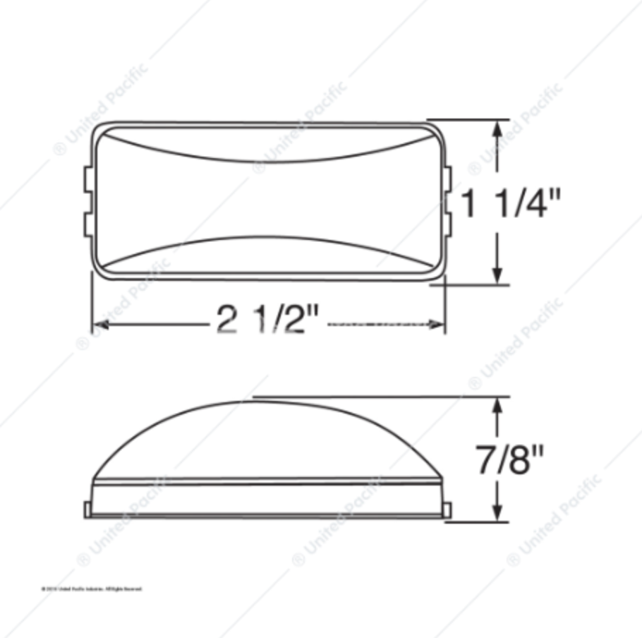 30145 RECTANGULAR MARKER RED