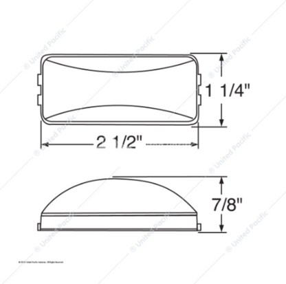 30145 RECTANGULAR MARKER RED