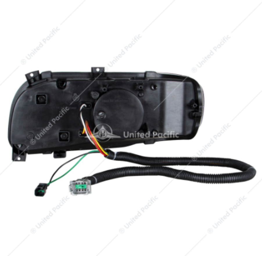35784 PB 389 HEADLIGHT LED DRIVER SIDE CHROME