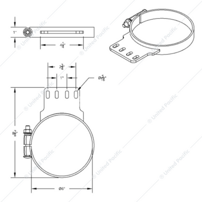 10289 CR 6" KW EXHAUST CLAMP