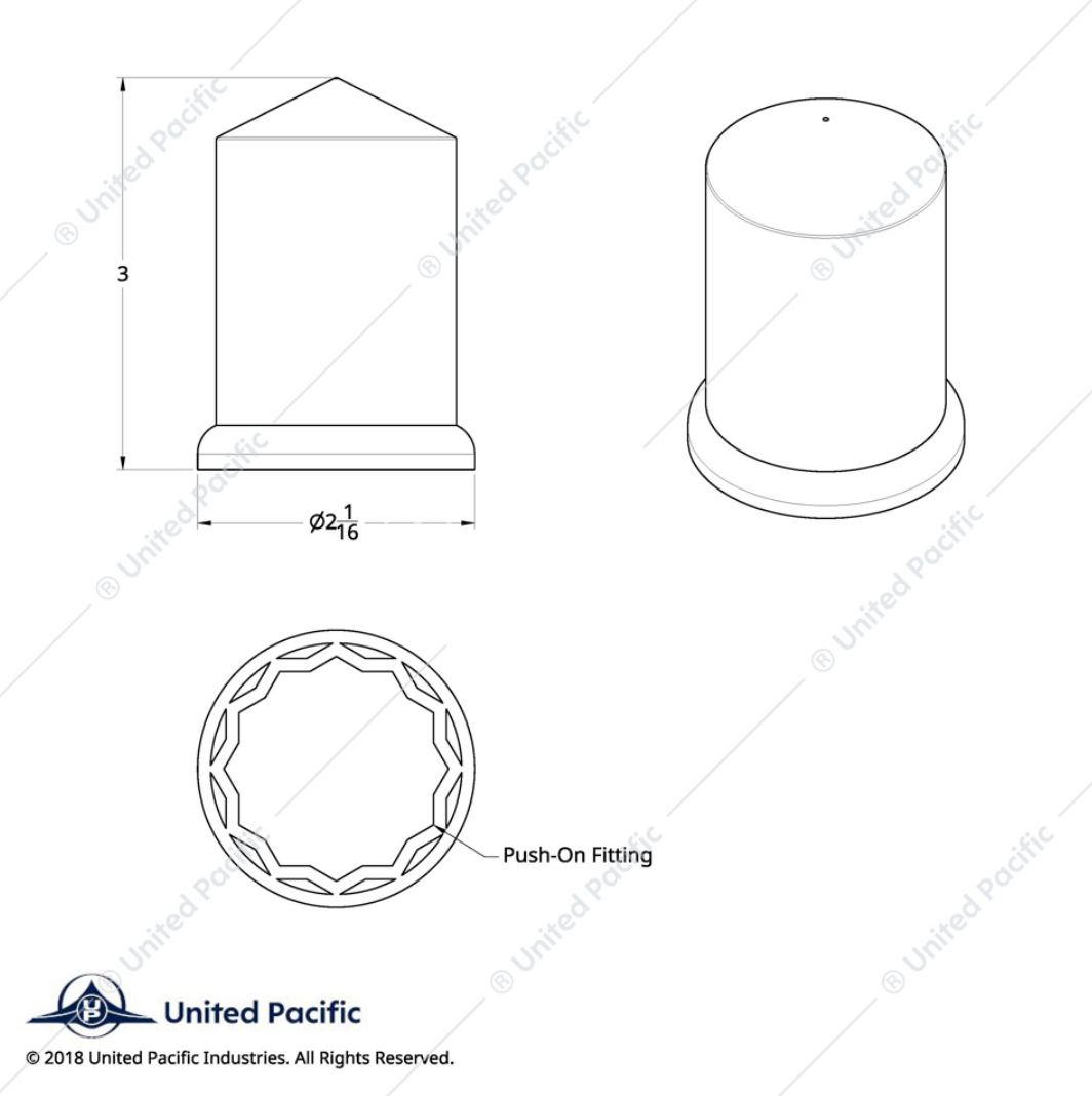 10011B CR PL 1.5"X3 NUT CVR