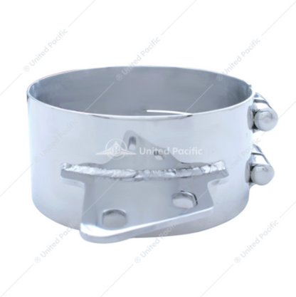 10284 7" PB ANGLED JOINT CLAMP SS