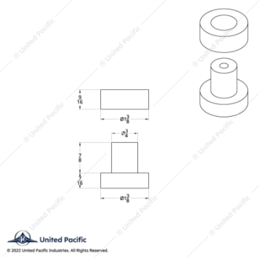21352 PB EXHAUST BRACKET BUSHING 4 PIECE PACK