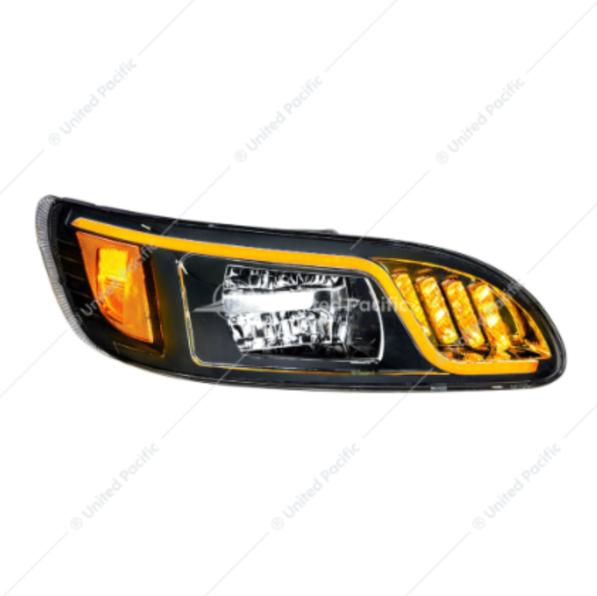 31074 BLACK PB 386 08+ HEADLIGHT LED HIGH POWER PASSENGER SIDE