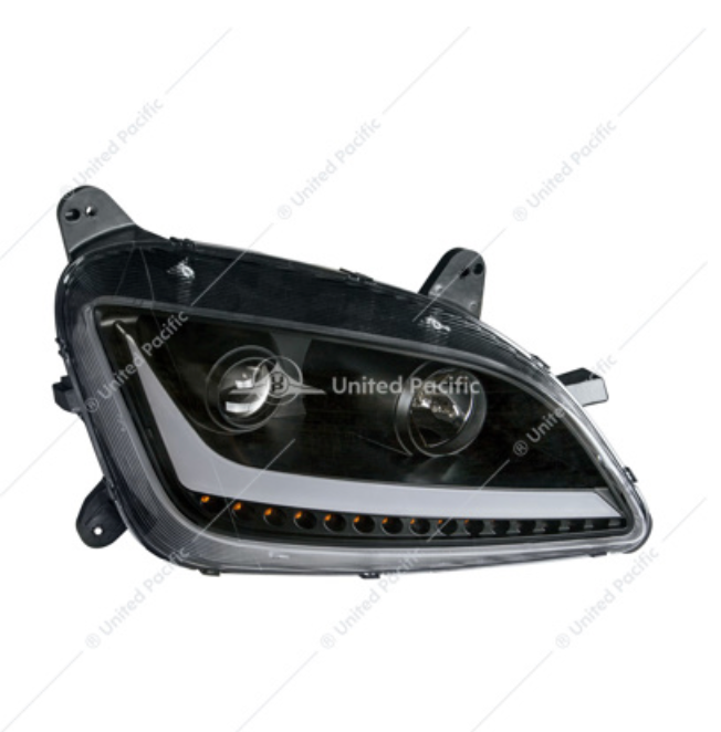 35815 PB 579 PROJECTION HEADLIGHT PASSENGR SIDE BLACK