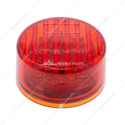 38171 9 LED 2" LIGHT FLAT RED/RED LENS