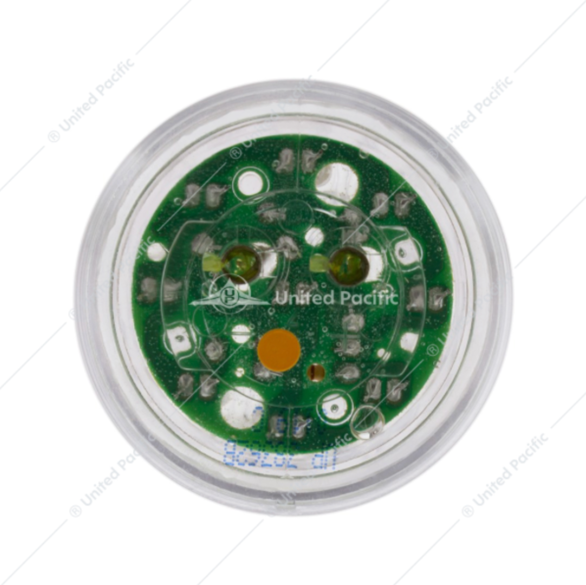 38362 9 LED 2" LIGHT FLAT AMBER/CLEAR