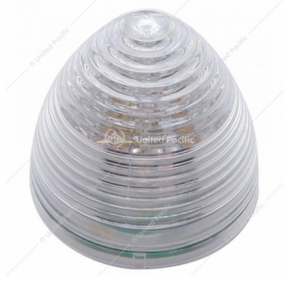 38367 2" BEEBIVE LIGHT RED CLEAR LENS 9 LED