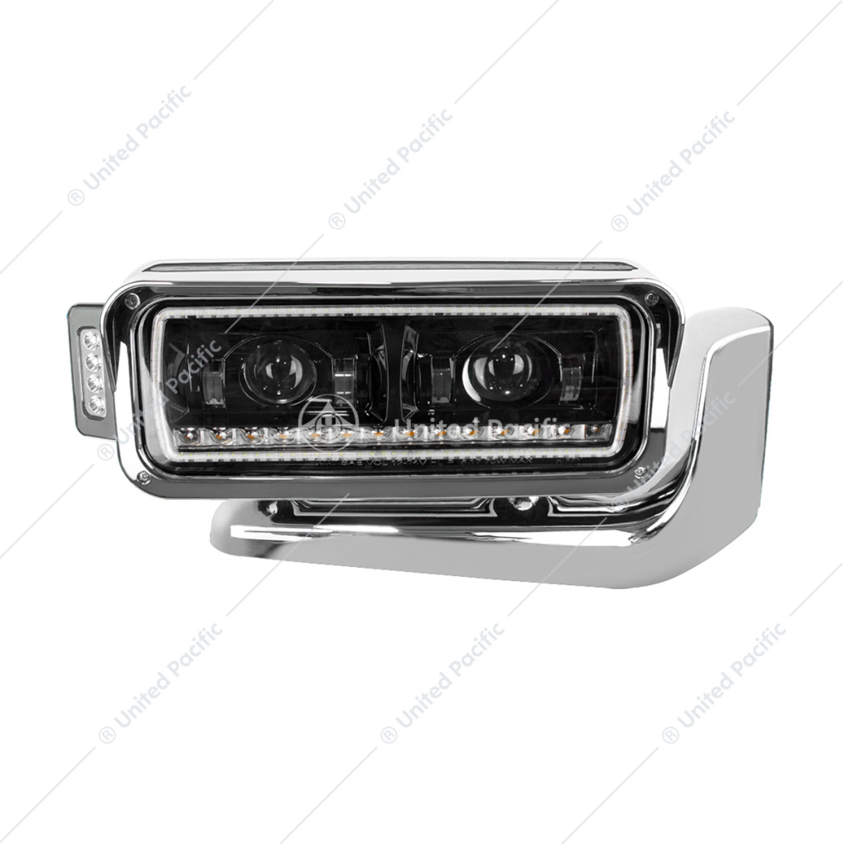 35914 RECTANGULAR HEADLIGHT ASSEMBLY W/BRACKET BLACKOUT PASSENGER SIDE
