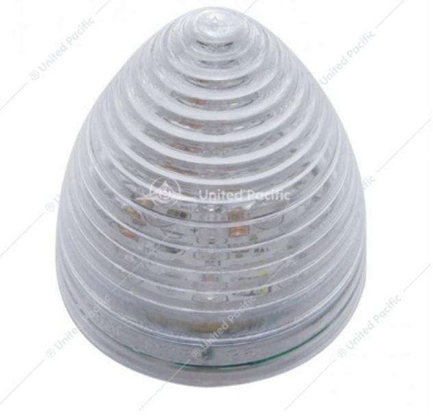 38369 13 LED 2.5 BEEHIVE LIGHT RED/CLEAR LENS