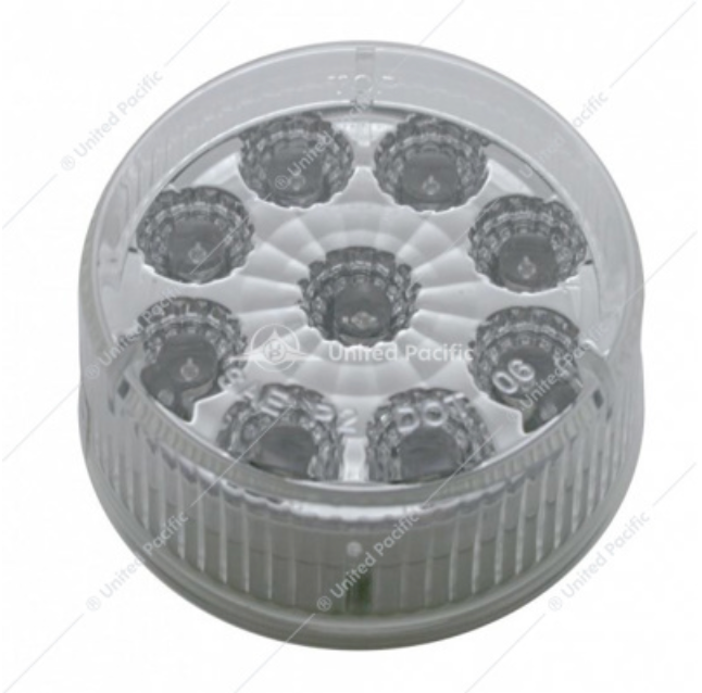 38851 9 LED 2" LIGHT AMBER/CLEAR