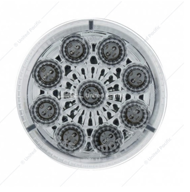 38852  2" LED LIGHT RED CLEAR